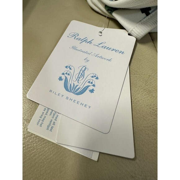NWT RALPH LAUREN X RILEY  SHEEHEY BABY GIRLS BOYS BLANKET LOGO PRINT - Picture 13 of 14